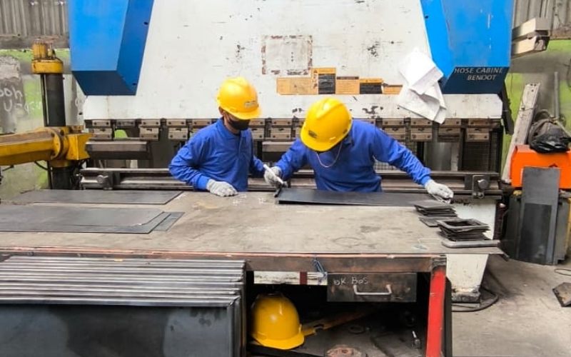 Proses Pengukuran Material Plate